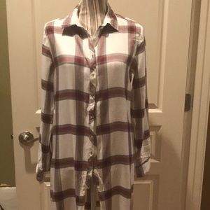 Long Plaid Shirt/Dress
